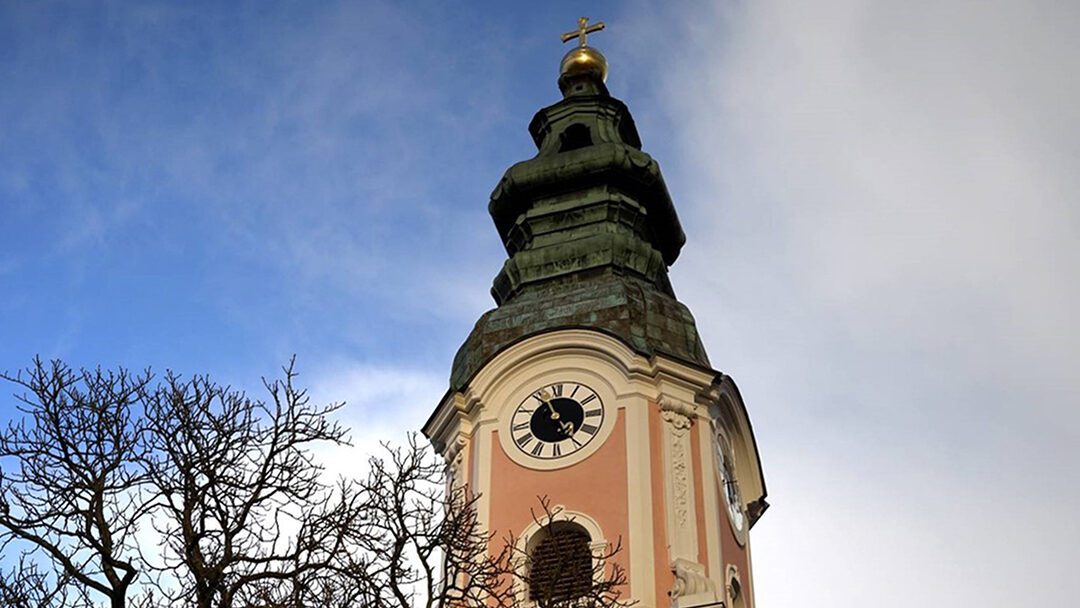 Die Turmhelmeindeckung von Aldersbach