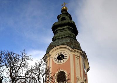 Die Turmhelmeindeckung von Aldersbach