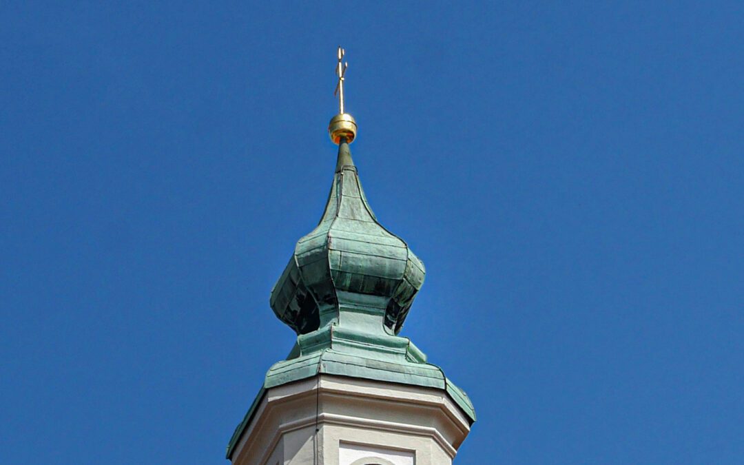 Die Turmeindeckung des Asamtürmchens in Freising