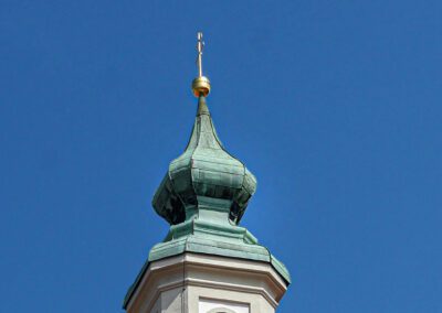 Die Turmeindeckung des Asamtürmchens in Freising
