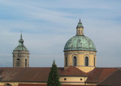 Basilika Weingarten, Kuppel und Türme