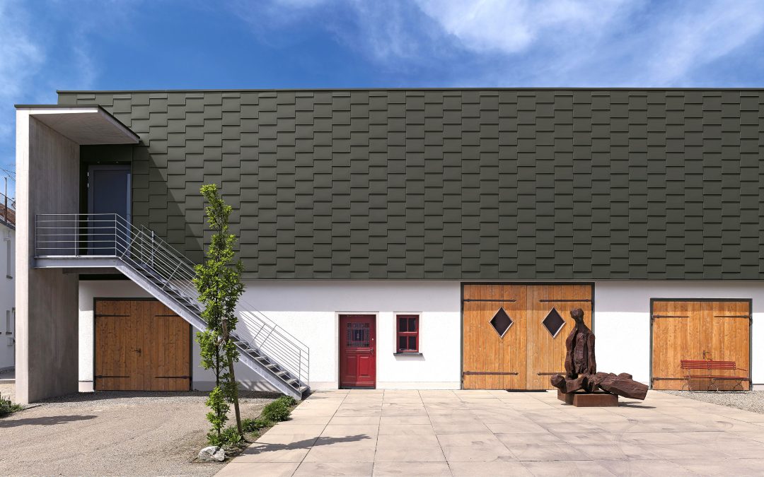 Schauraum Kißlegg, Rheinzinkfassade